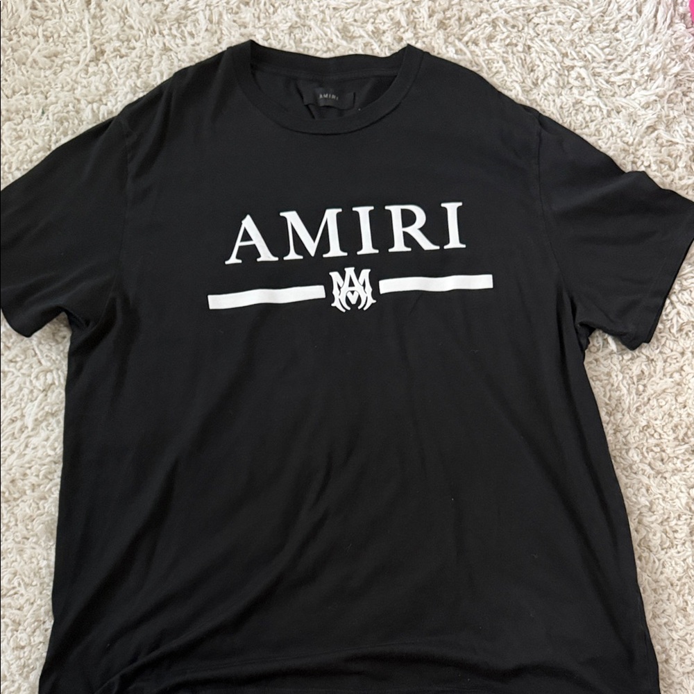 AMIRI Black and White Logo Tee
